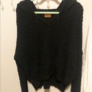 Black POL hoodie only worn once size Large